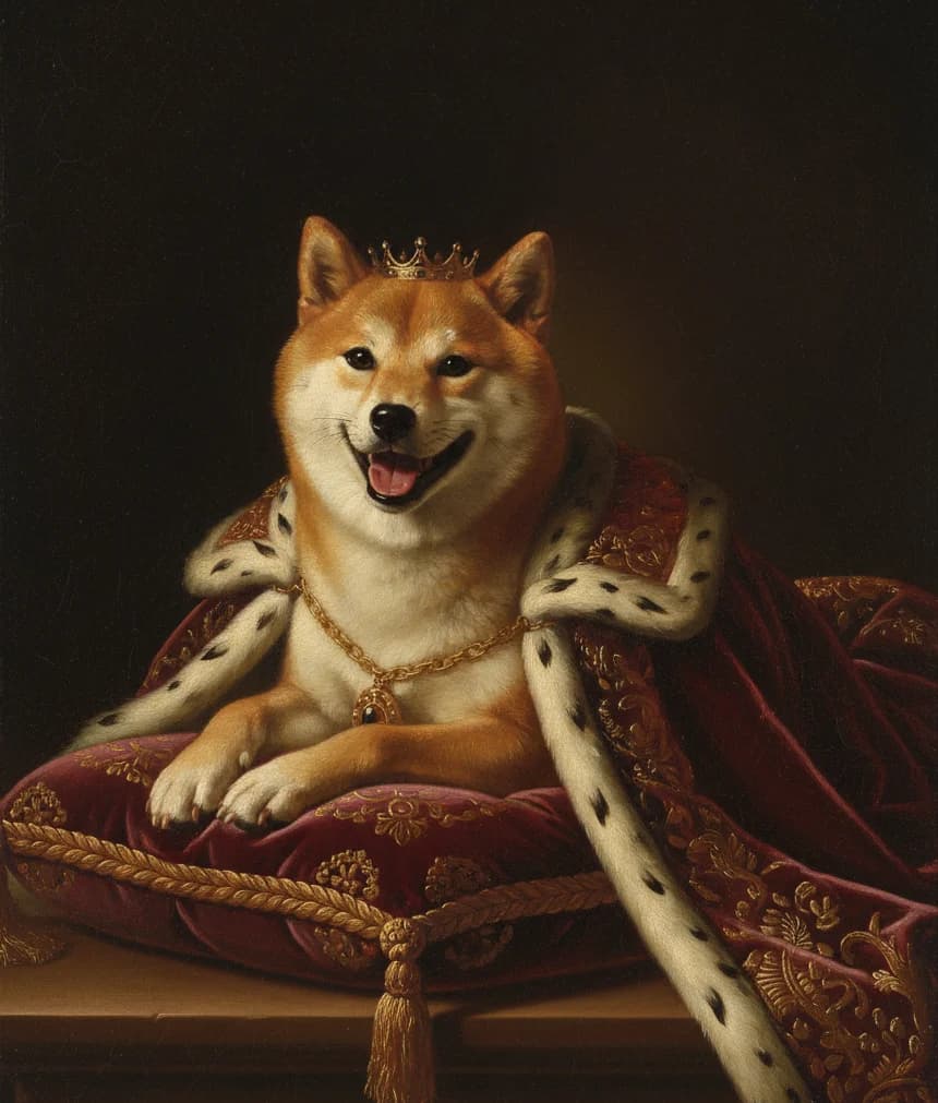 柴犬のルネサンス風肖像画